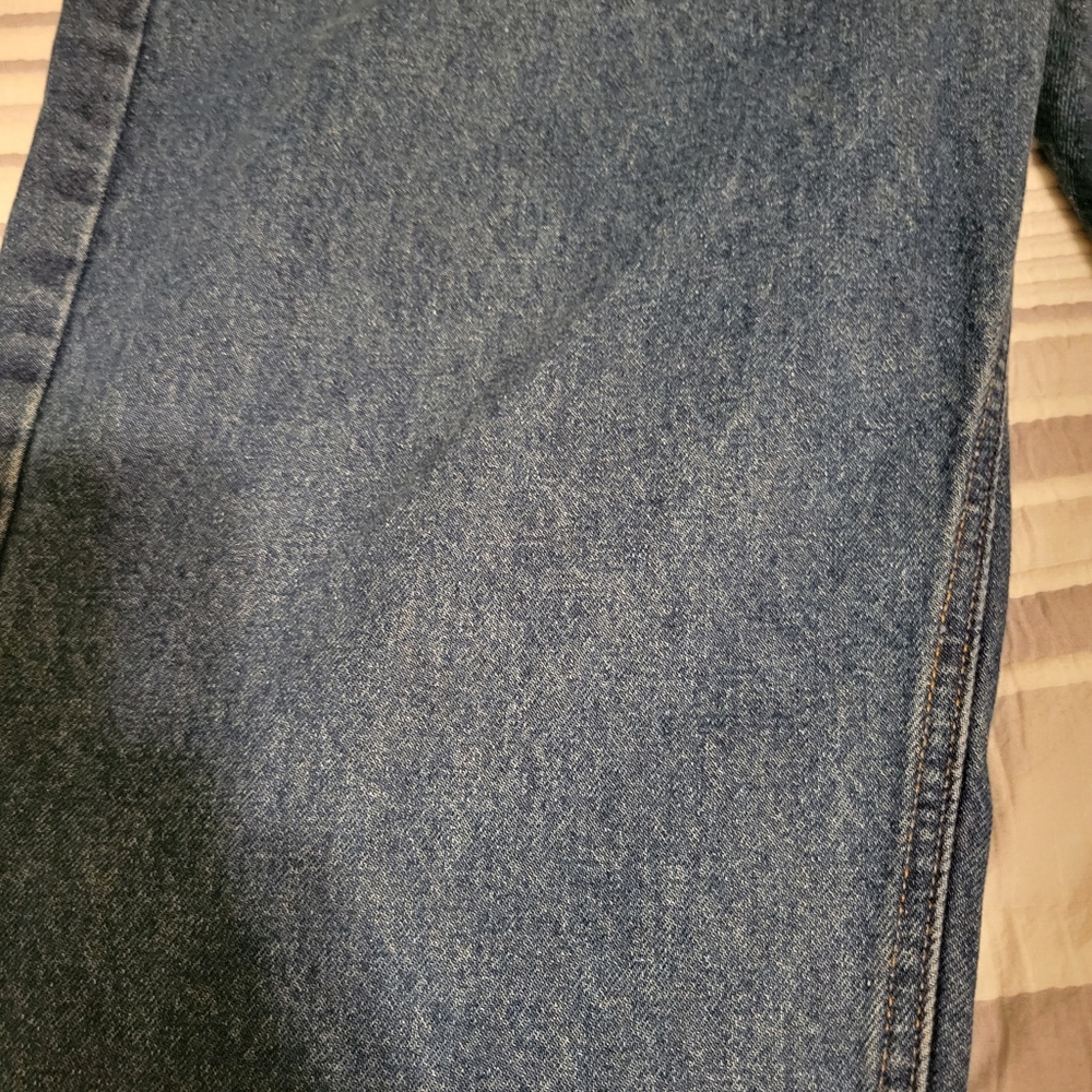 Carhartt Mens relaxed fit straight leg denim blue jeans Big & Tall size 48×30 - Picture 3 of 4